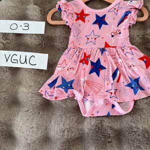 Little Sleepies Pink Starry Kids Dress